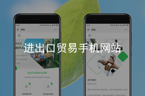 進出口貿(mào)易手機網(wǎng)站制作案例